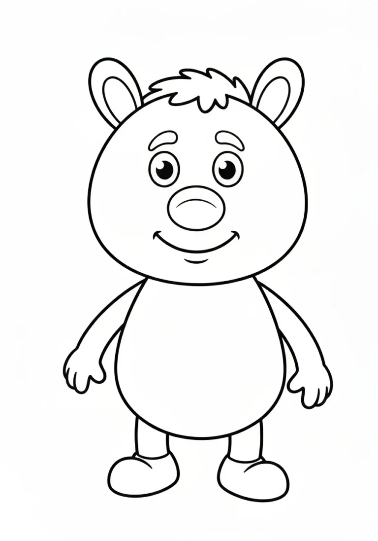 Amorek ze strzałą - kolorowanka walentynkowa do druku i pobrania PDF - kolorowanka line-art do druku