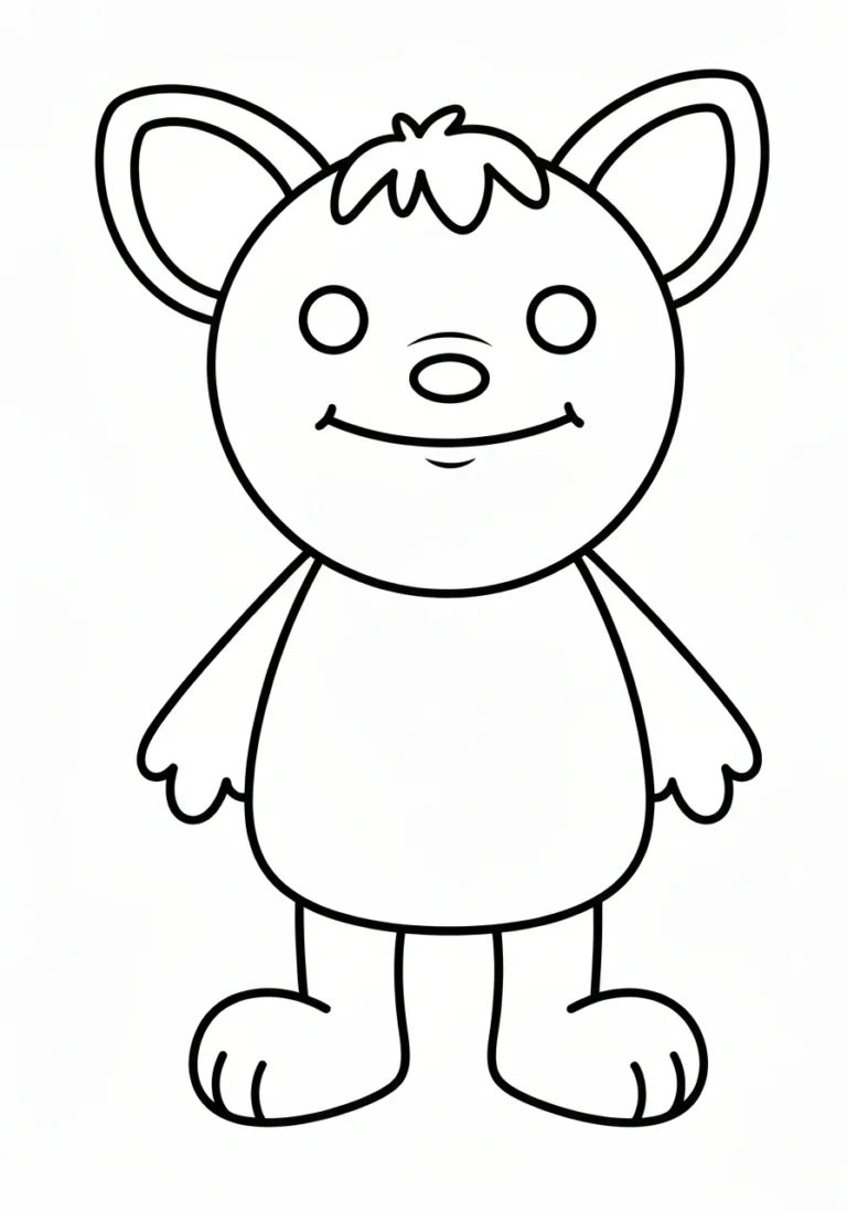 Anioł z trąbką - kolorowanka Boże Narodzenie do druku i pobrania PDF - kolorowanka line-art do druku