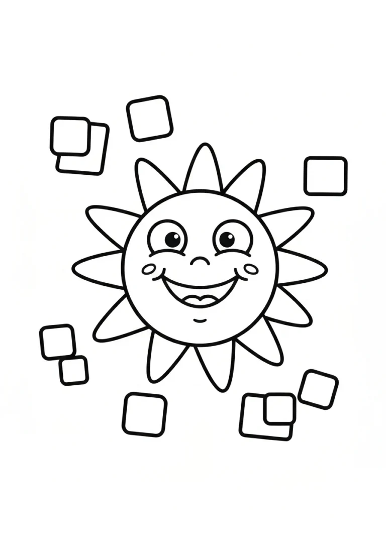 Balony urodzinowe z napisem HAPPY BIRTHDAY - kolorowanka do druku PDF - kolorowanka line-art do druku