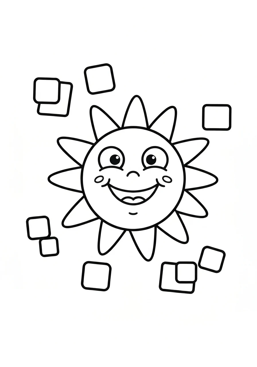 Balony urodzinowe z napisem HAPPY BIRTHDAY - kolorowanka do druku PDF - kolorowanka line-art do druku