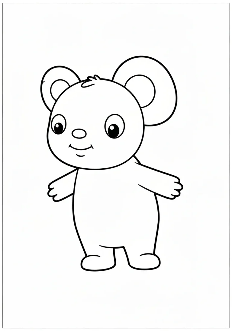 Cyfra 5 z pięcioma jabłkami - kolorowanka matematyka dla dzieci - kolorowanka line-art do druku
