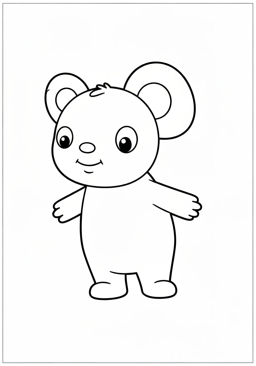 Cyfra 5 z pięcioma jabłkami - kolorowanka matematyka dla dzieci - kolorowanka line-art do druku