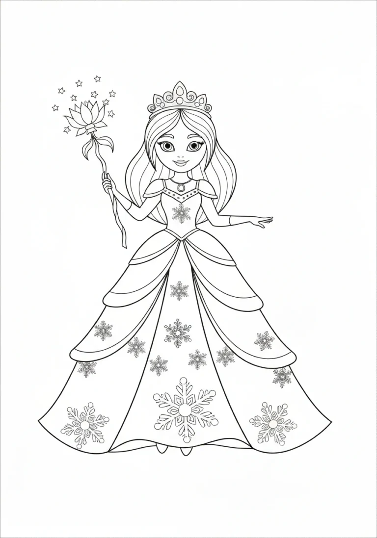 Elsa i Anna razem siostry - kolorowanka do druku PDF - kolorowanka line-art do druku