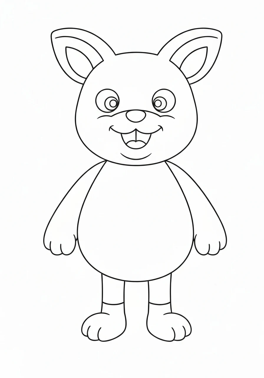 Jabłko z listkiem - kolorowanka do nauki owoców dla dzieci - kolorowanka line-art do druku