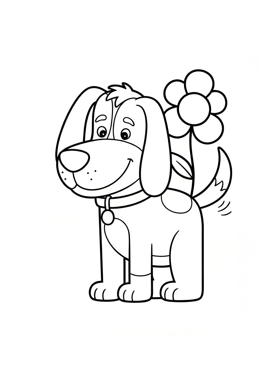 Kolorowanki zwierząt domowych - zestaw dla przedszkolaków do druku - kolorowanka line-art do druku