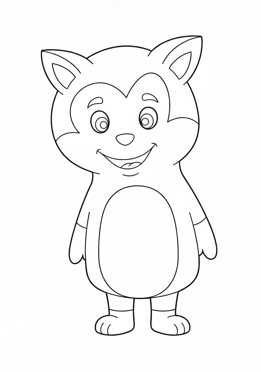 Kura z pisklętami - kolorowanka edukacyjna do druku dla dzieci - kolorowanka line-art do druku