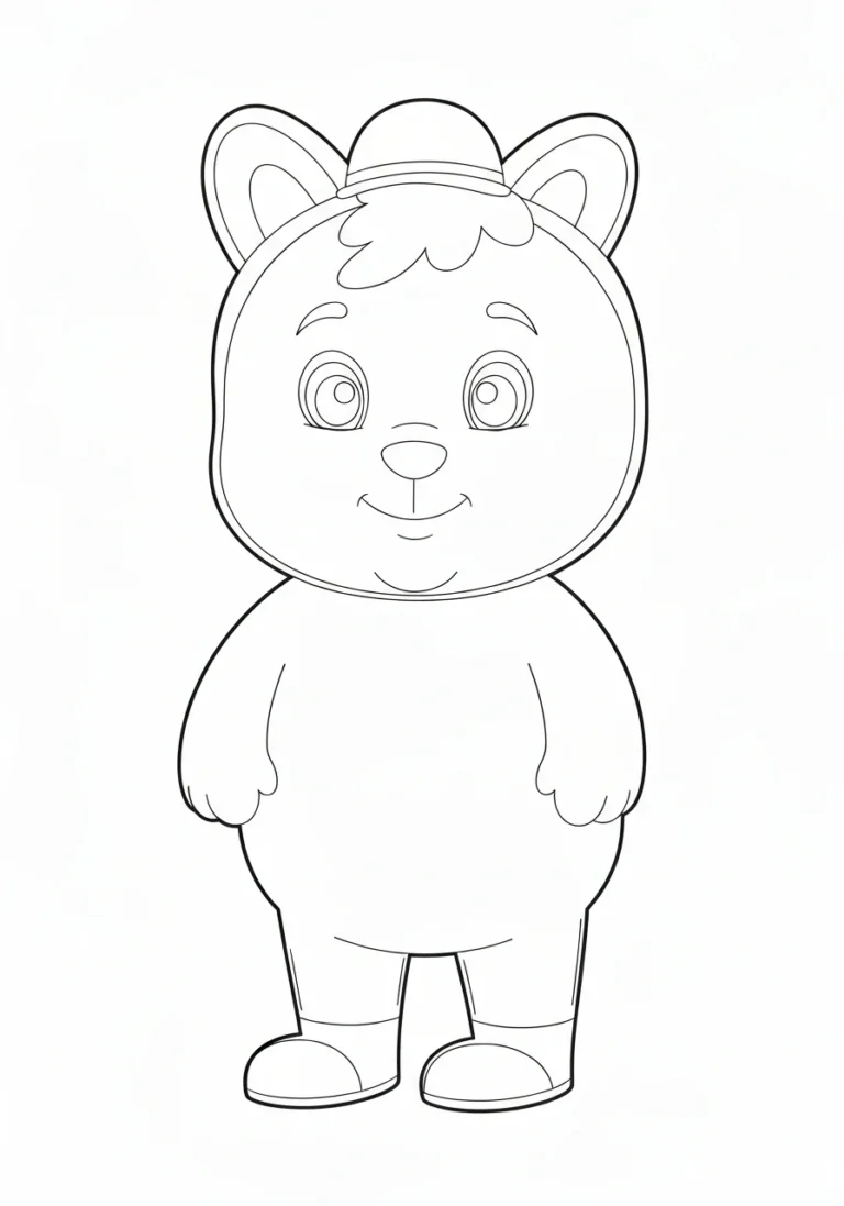 Lody w wafelku - kolorowanka letnia do druku i pobrania PDF - kolorowanka line-art do druku