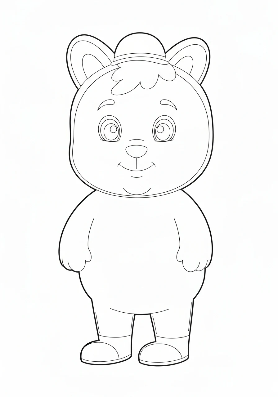 Lody w wafelku - kolorowanka letnia do druku i pobrania PDF - kolorowanka line-art do druku