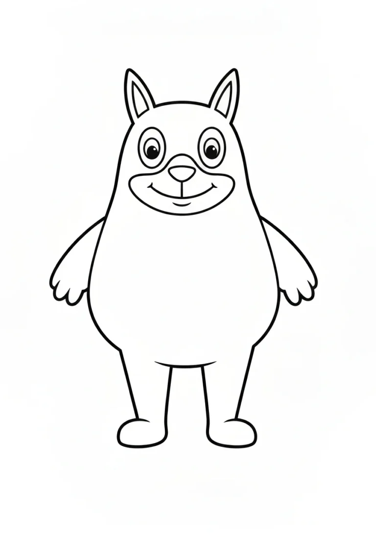 Marchewka z ogonkiem - kolorowanka edukacyjna dla dzieci do nauki warzyw - kolorowanka line-art do druku
