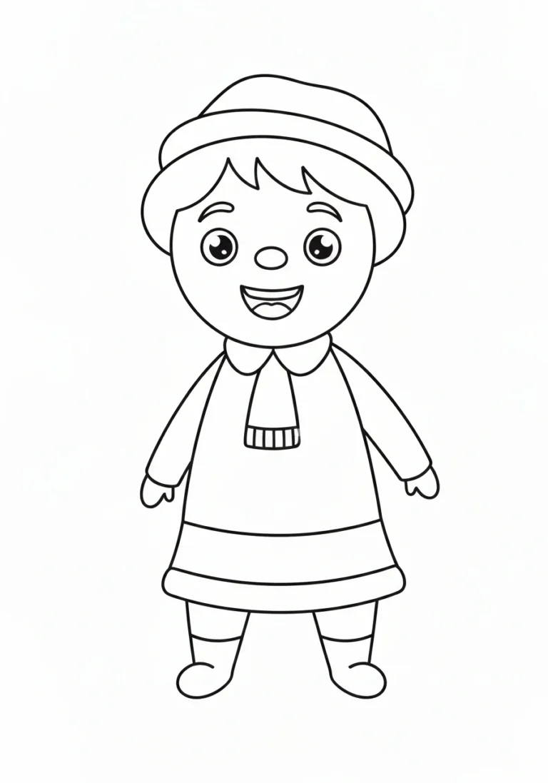Mikołajki 6 grudnia - prezenty w bucie - kolorowanka do druku PDF - kolorowanka line-art do druku