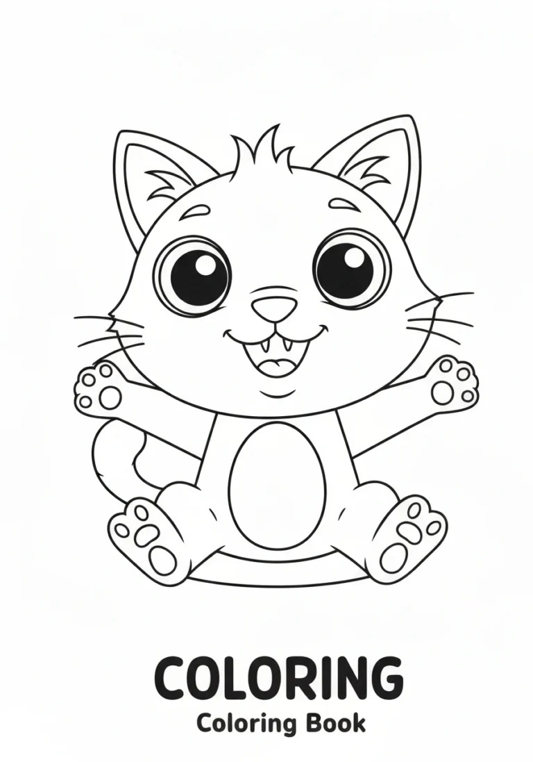 Owoce i warzywa dla dzieci - przewodnik kolorowanek do nauki i zabawy - kolorowanka line-art do druku