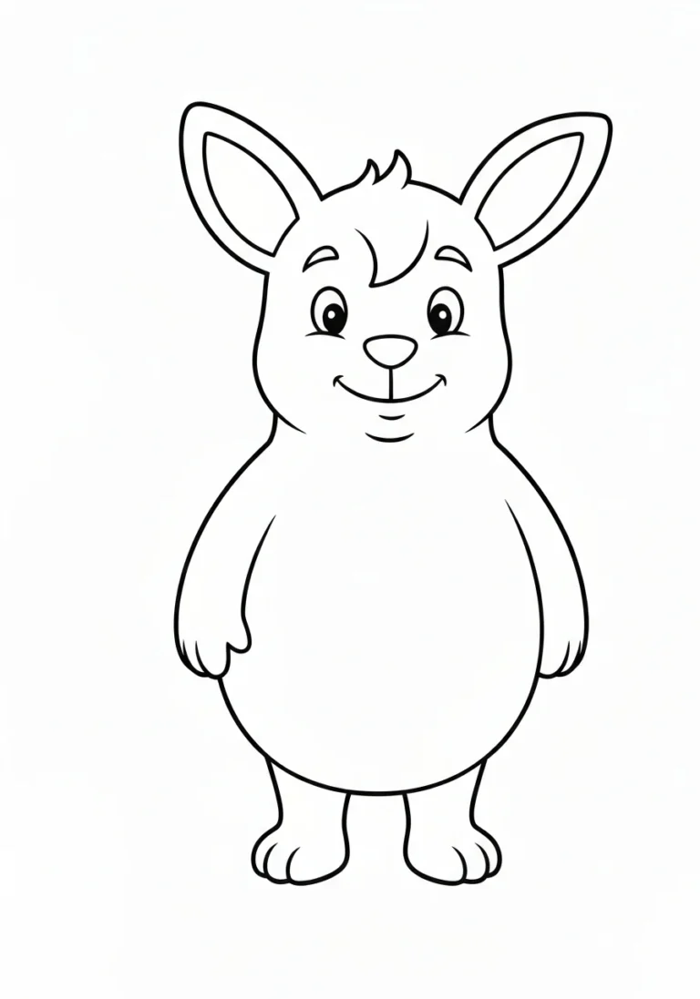 Strażak z wężem - kolorowanka zawodowa dla dzieci - kolorowanka line-art do druku