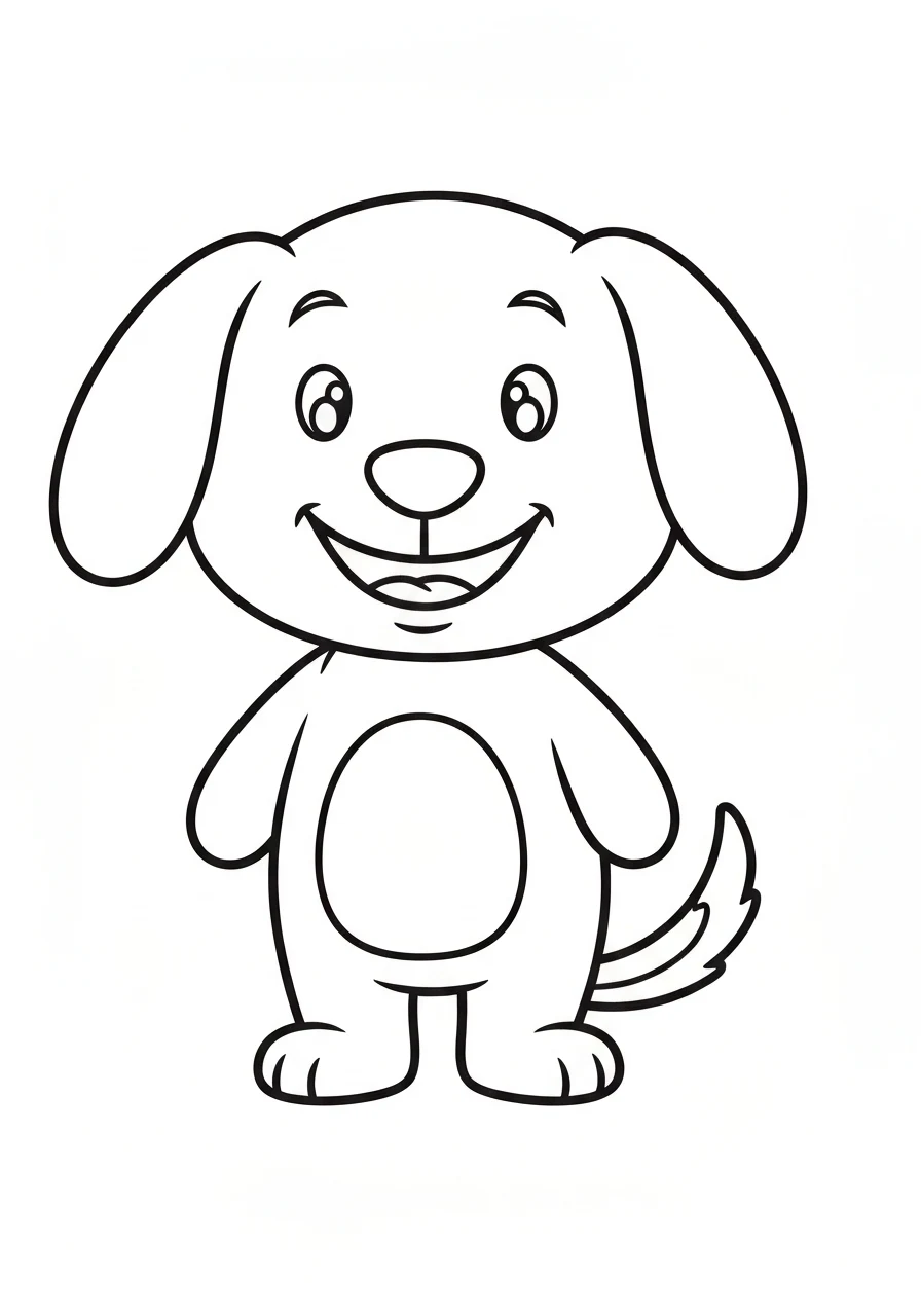 Wszystkie kolorowanki Bluey - kompletny przewodnik dla dzieci do druku i pobrania PDF - kolorowanka line-art do druku