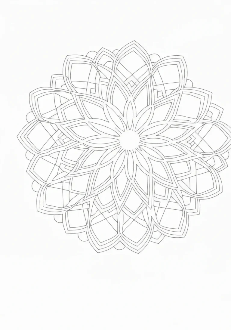 Zentangle kolibra - delikatna kolorowanka antystresowa do druku - kolorowanka line-art do druku