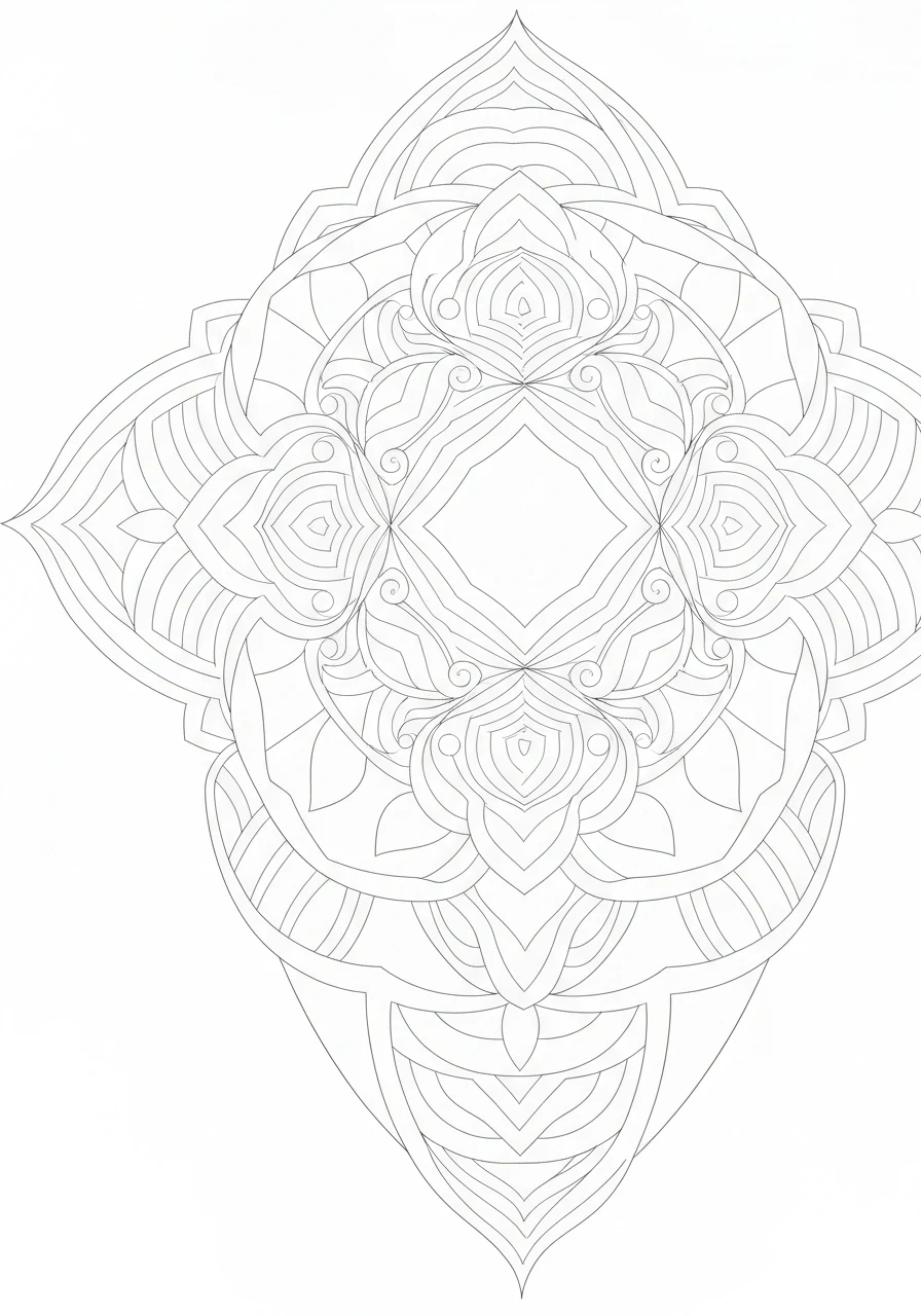 Zentangle konia - ozdobna kolorowanka antystresowa do druku - kolorowanka line-art do druku