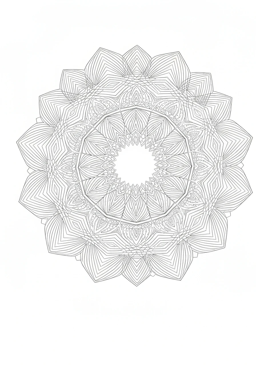 Zentangle lwa - kolorowanka antystresowa z drobnymi wzorami do druku - kolorowanka line-art do druku
