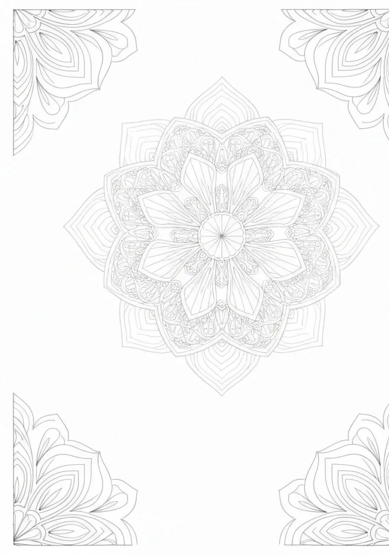 Zentangle wilka - antystresowa kolorowanka dla dorosłych - kolorowanka line-art do druku