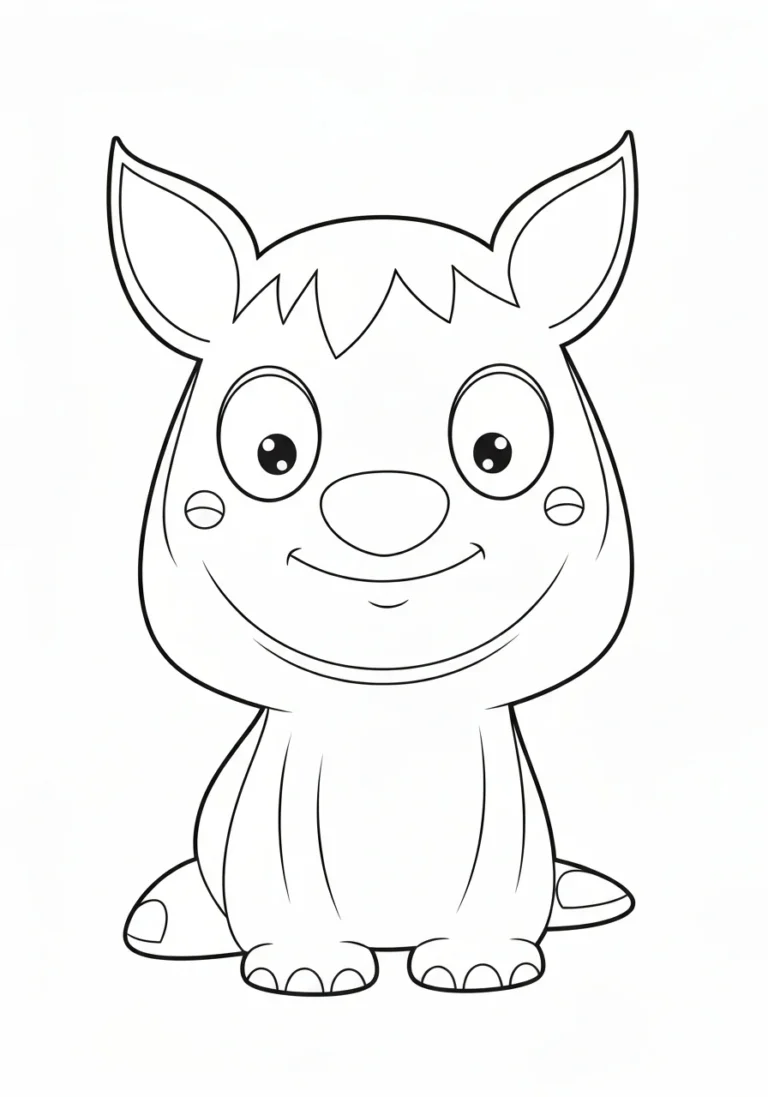 Zwierzęta jesienią w lesie - kolorowanka do druku dla dzieci - kolorowanka line-art do druku