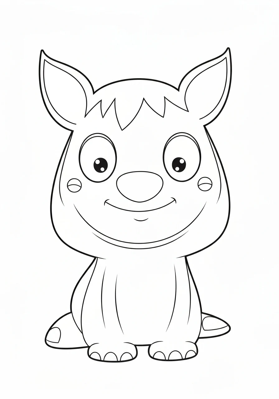 Zwierzęta jesienią w lesie - kolorowanka do druku dla dzieci - kolorowanka line-art do druku