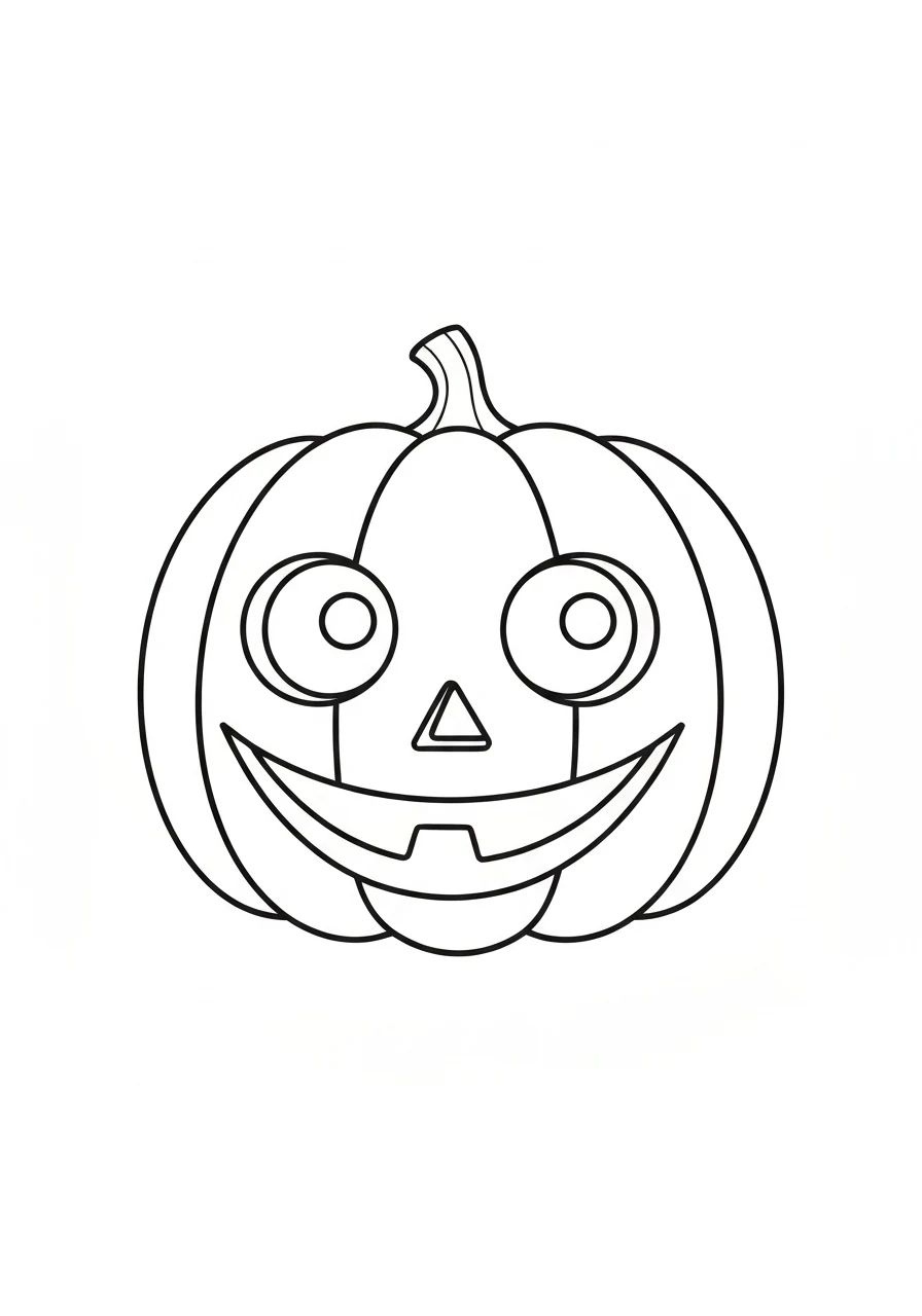 Dynia z minionka - kolorowanka Halloween - kolorowanka line-art do druku