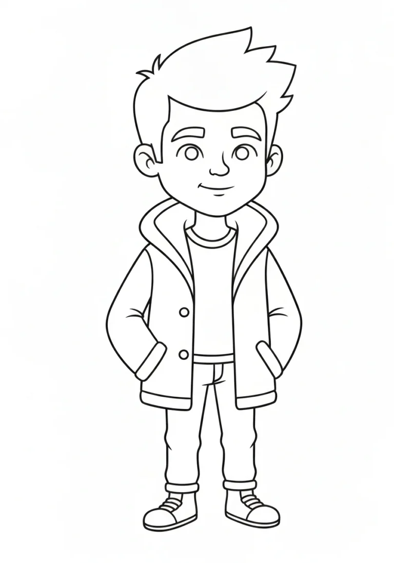 Kristoff z Frozen - kolorowanka dla chłopców - kolorowanka line-art do druku