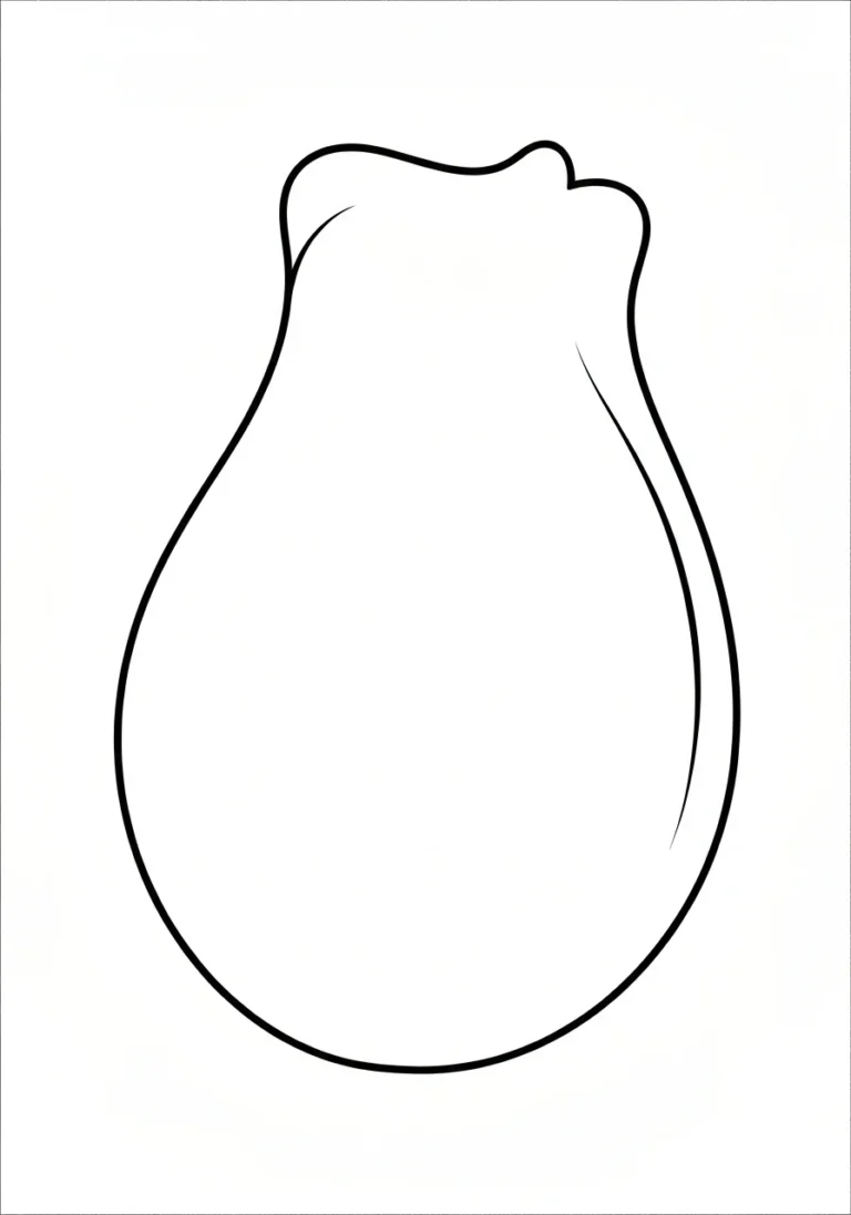 Kształt owalu - kolorowanka edukacyjna - kolorowanka line-art do druku
