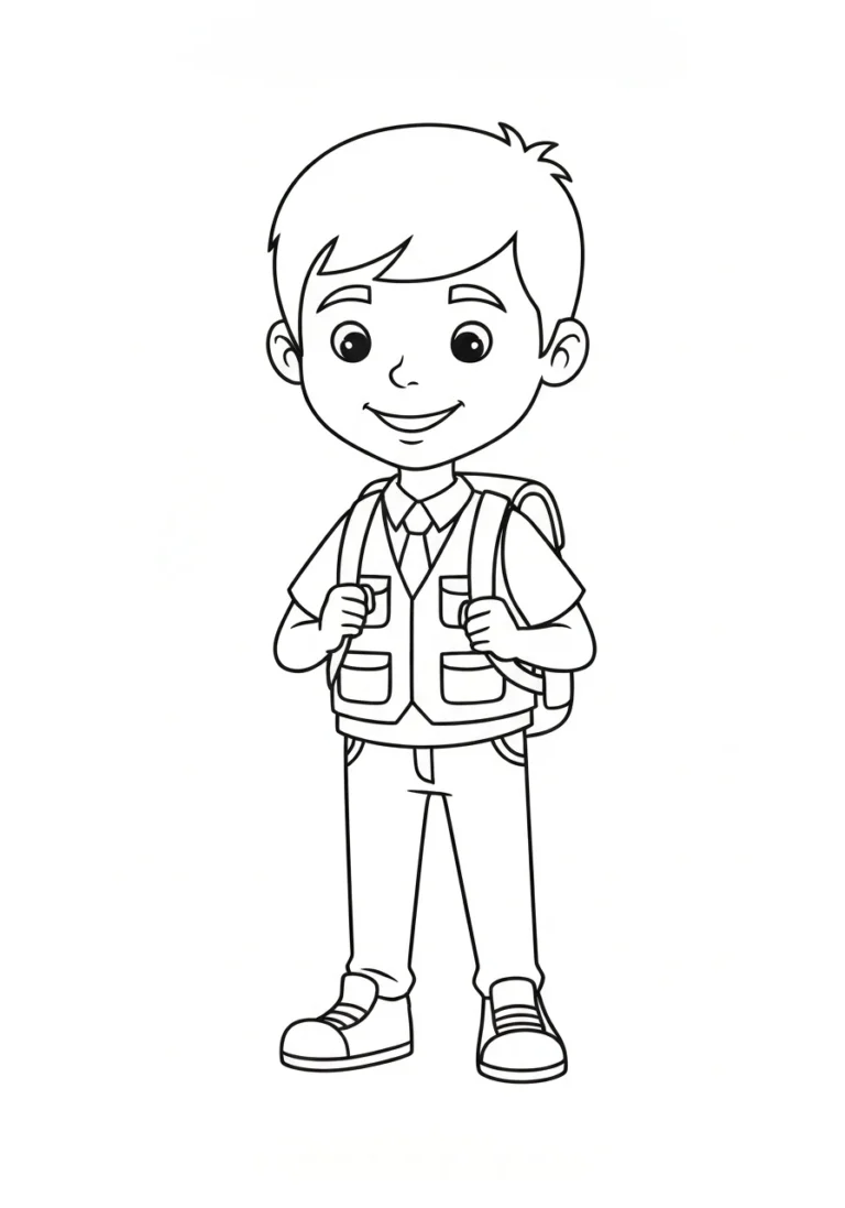 Ryder z Psiego Patrolu - kolorowanka dowódca - kolorowanka line-art do druku