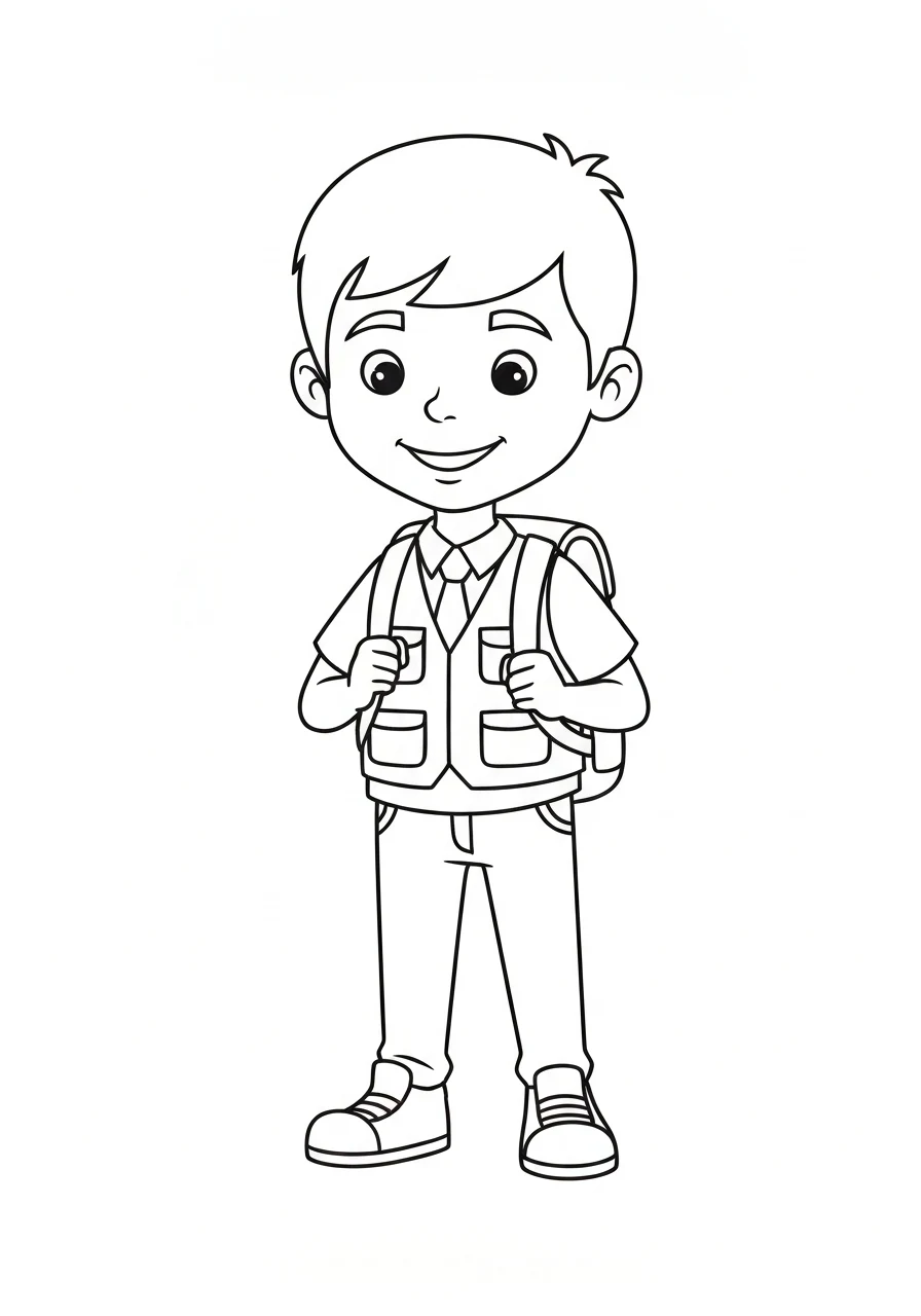 Ryder z Psiego Patrolu - kolorowanka dowódca - kolorowanka line-art do druku