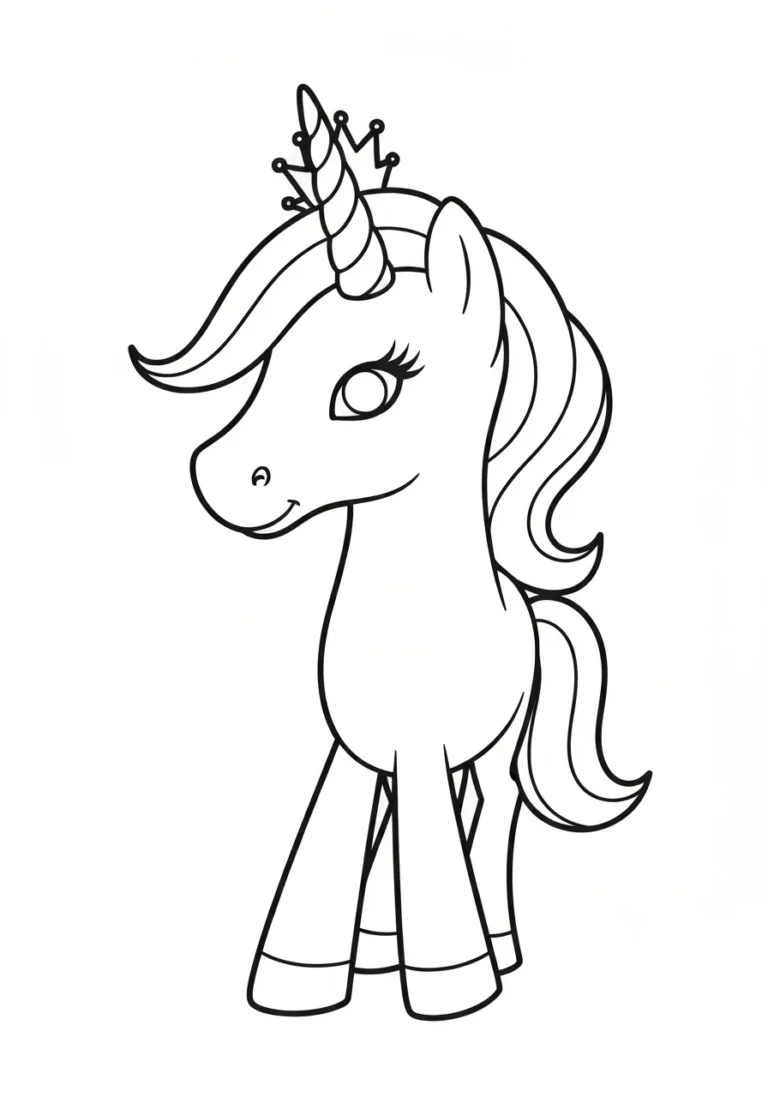 Twilight Sparkle księżniczka kucyk - kolorowanka MLP - kolorowanka line-art do druku