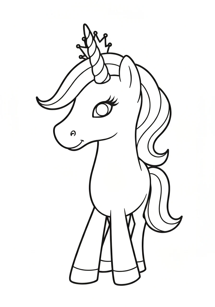 Twilight Sparkle księżniczka kucyk - kolorowanka MLP - kolorowanka line-art do druku